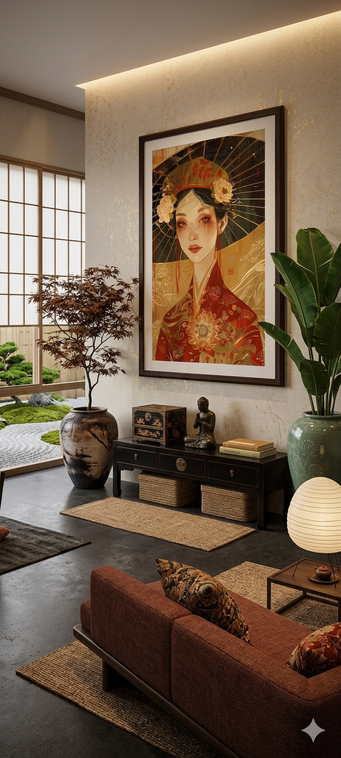 The Empress in Autumn Canvas